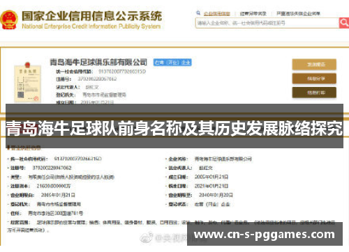 青岛海牛足球队前身名称及其历史发展脉络探究 青岛海牛足球队前身名称及其历史发展脉络探究