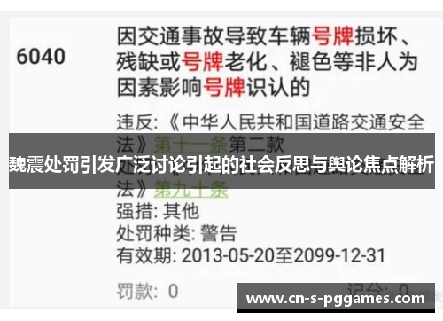 魏震处罚引发广泛讨论引起的社会反思与舆论焦点解析